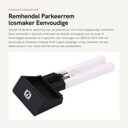 Remmella Alta Qualità - Remmella Bicicletta - Parcoauto - Adatto per 2003-2010 - Facile da Installare - ABS-Plastica