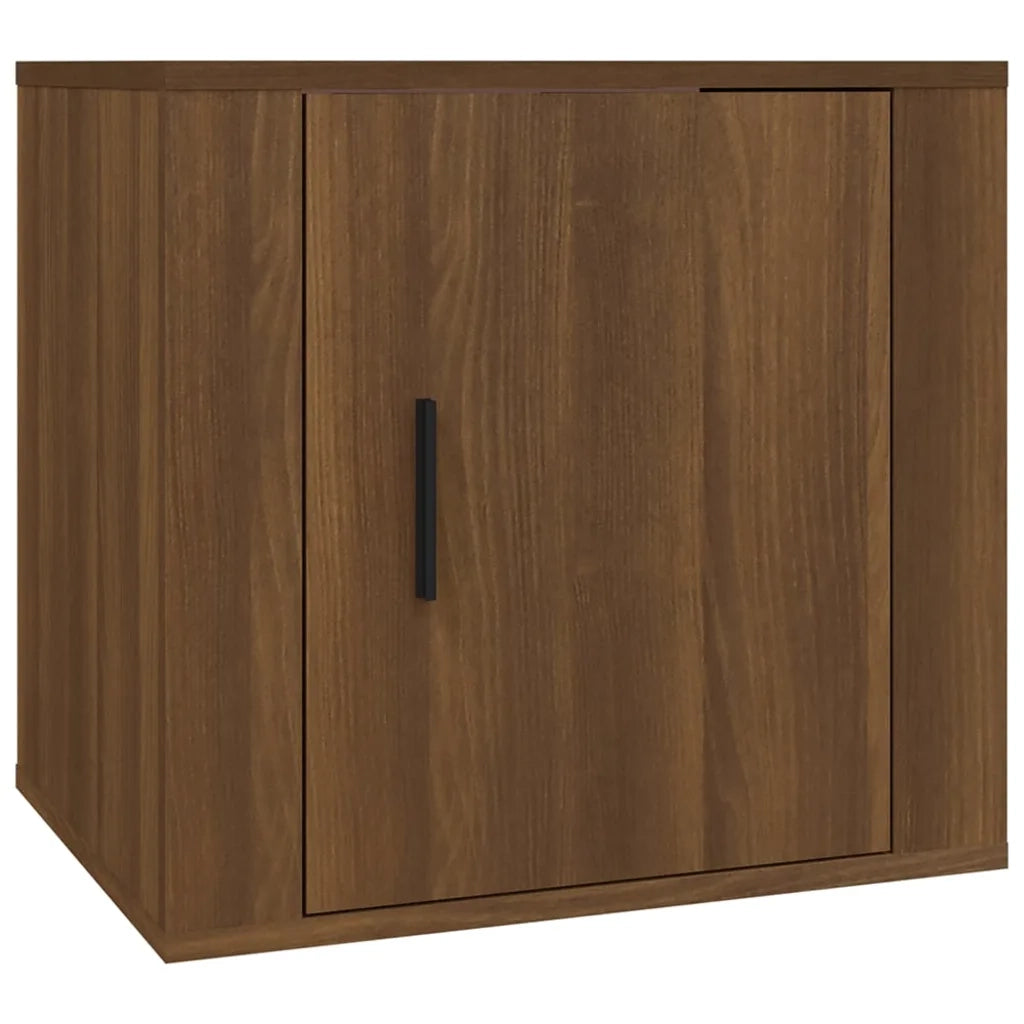 Set di 2 Comodini | Armadio da Notte | Mobiletto da notte Rovere Marrone 50x39x47 cm