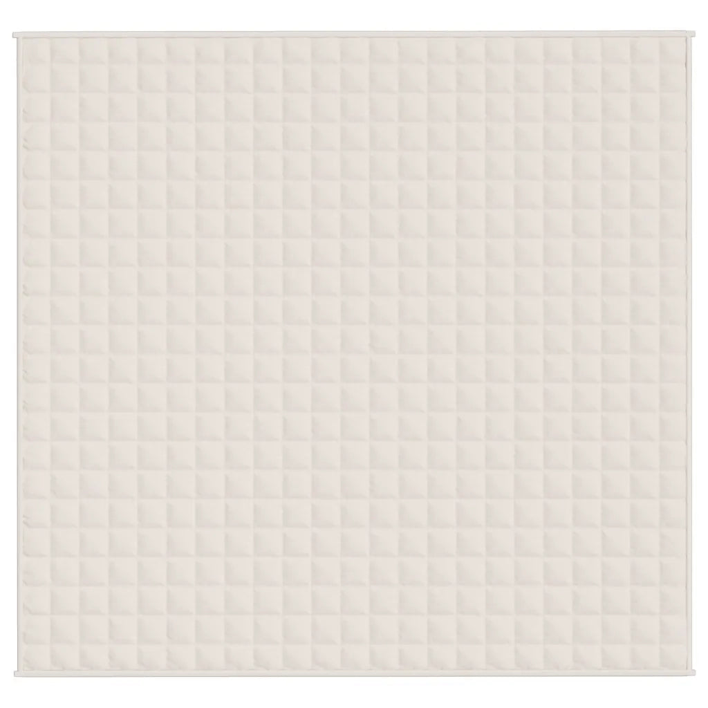 Coperta Ponderata Crema Chiaro 220x235 cm 11 kg Tessuto 350764