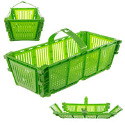 Cesto pieghevole KADAX per frutta e fragole, in plastica, 2 kg