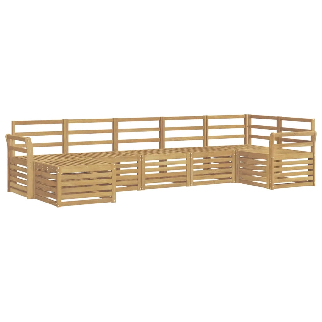 Set di divani da esterno 7 pcs Bianco 3392194
