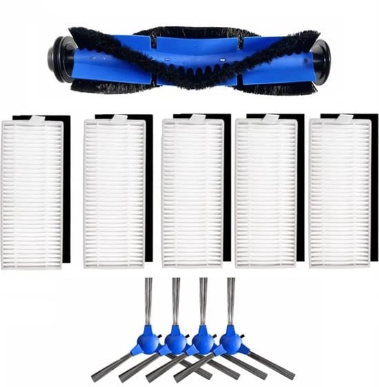 Set di spazzola e filtro 15x adatto per Eufy Robovac 11s 15C 30C 35C & Robovac - spazzola - Filtro