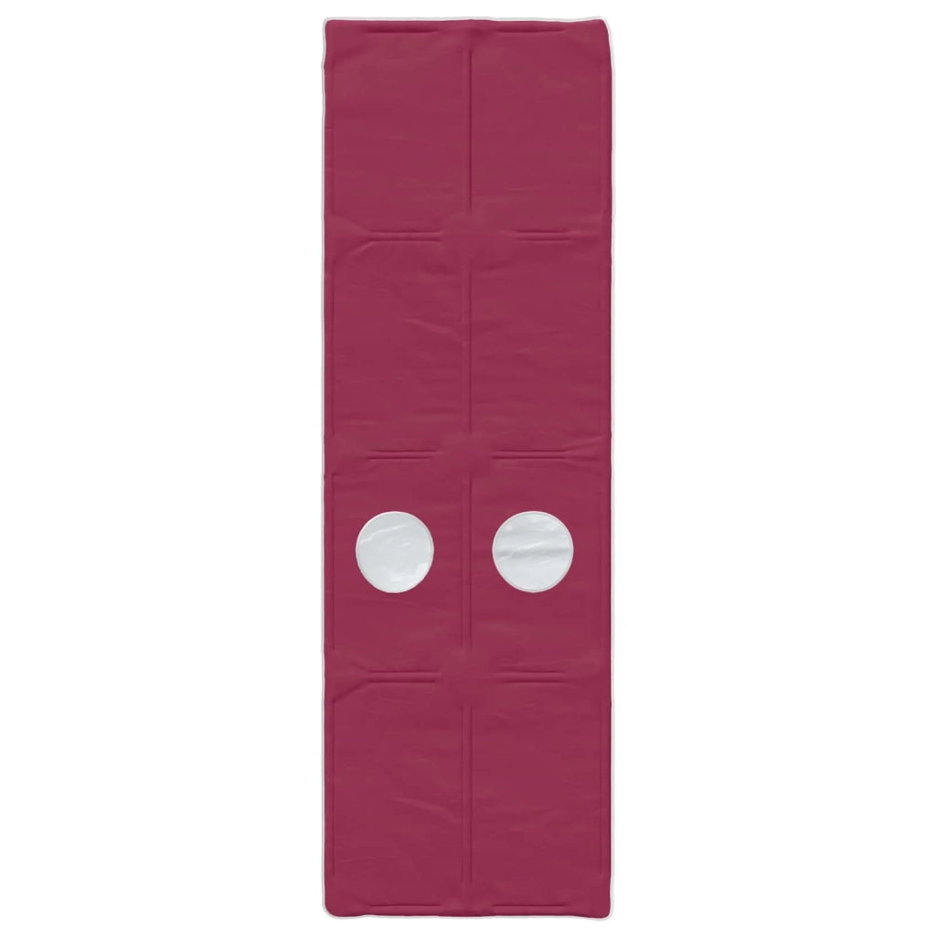 Letto con Tunnel 3 pz Bianco e Rosso Legno ingegnerizzato 3423549