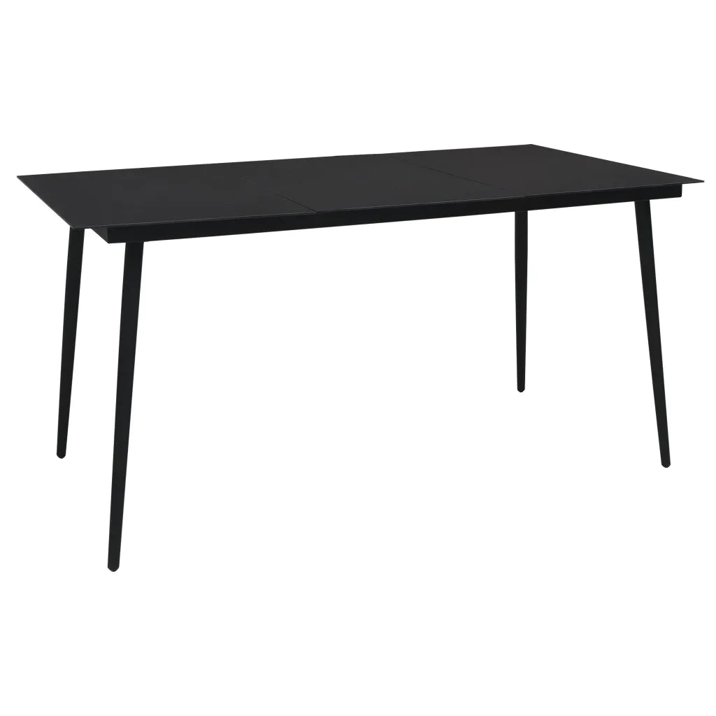 Set da Pranzo da Giardino 7 pz in Polyrattan e Vetro cod mxl 34649
