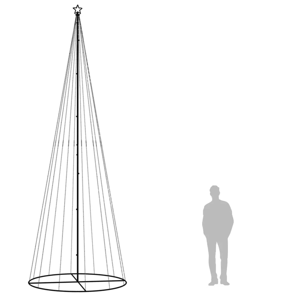 Albero di Natale a Cono Colorato 732 LED 160x500 cm 343497