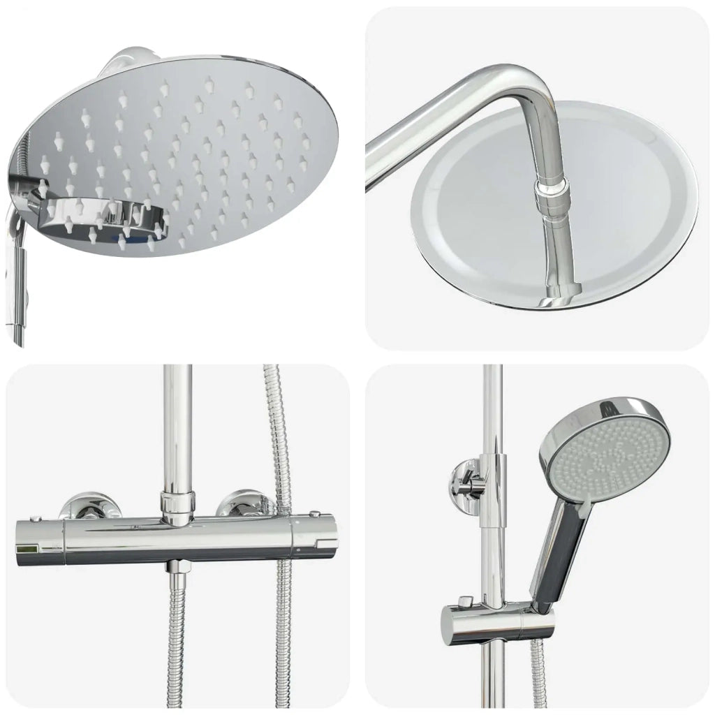 Set di Sistema Doccia Termostatico Cromo SS201 CFW7766911