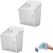 Set di due organizzatori magnetici per ufficio, accessori per lavagna bianca, pannelli magnetici, pannelli da parete, organizzatore per frigorifero, lavagna bianca, accessori per armadietti (bianchi)