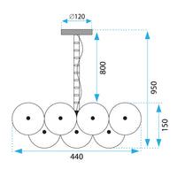 Lampada Da Soffitto App1307-cp Black