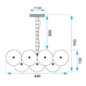 Lampada Da Soffitto App1307-cp Black