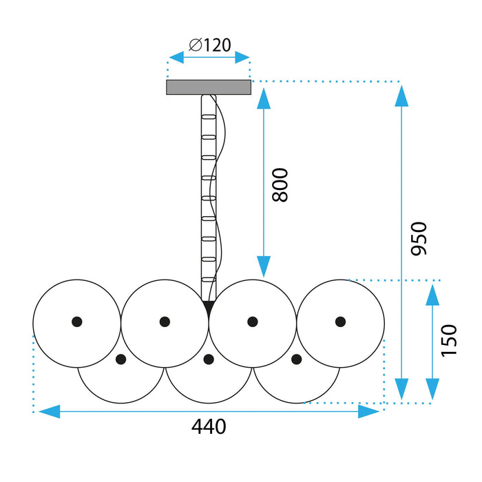 Lampada Da Soffitto App1307-cp Black