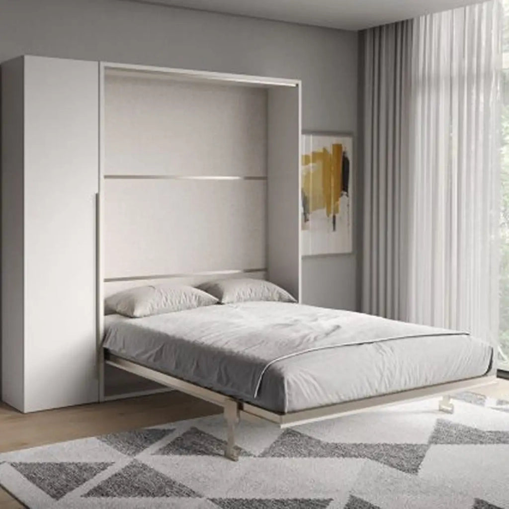 Letto matrimoniale a scomparsa 160 Versia con armadio 1 anta sx bianco