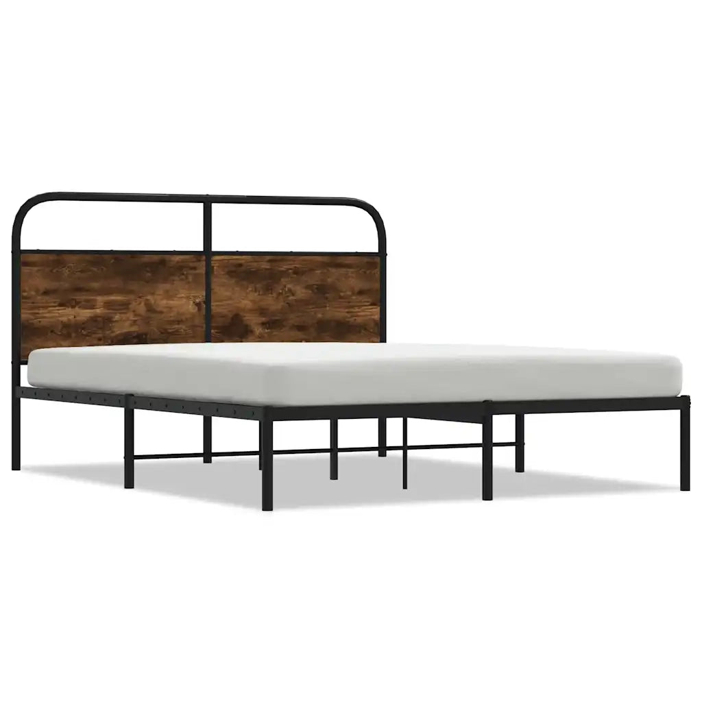 Giroletto senza Materasso Rovere Fumo 140x190 cm in Truciolato 4100209