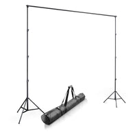 Sistema di sfondi XXL largo 190-465 cm, supporto per fondale fino a 400 cm di altezza, stativi per lampade con attacco spigot da 5/8", set di sfondi per fotografia, video e green screen