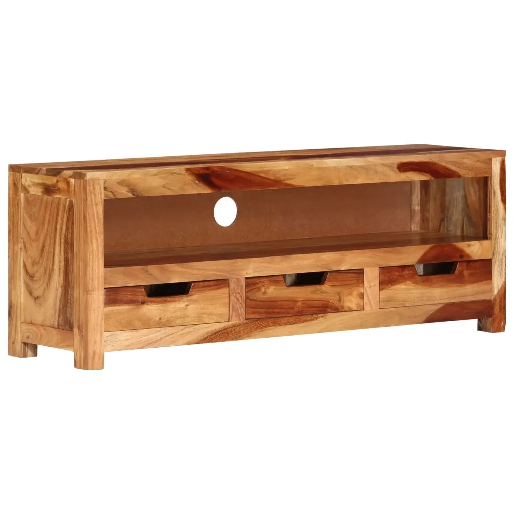 Mobile Porta TV 110x30x40 cm in Legno Massello di Acacia cod mxl 27303