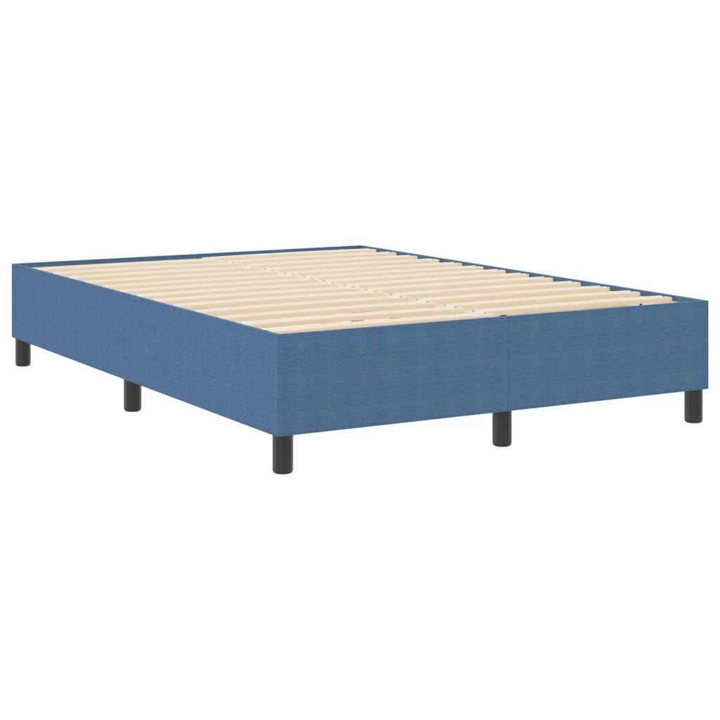 Struttura letto piattaforma-Giroletto-Rete del Letto Blu 140 x 200 cm Tessuto in Cords