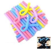 Trade Shop - Set 10 Bigodini Morbidi Roller Flessibili Ricci Acconciatura Colorati -