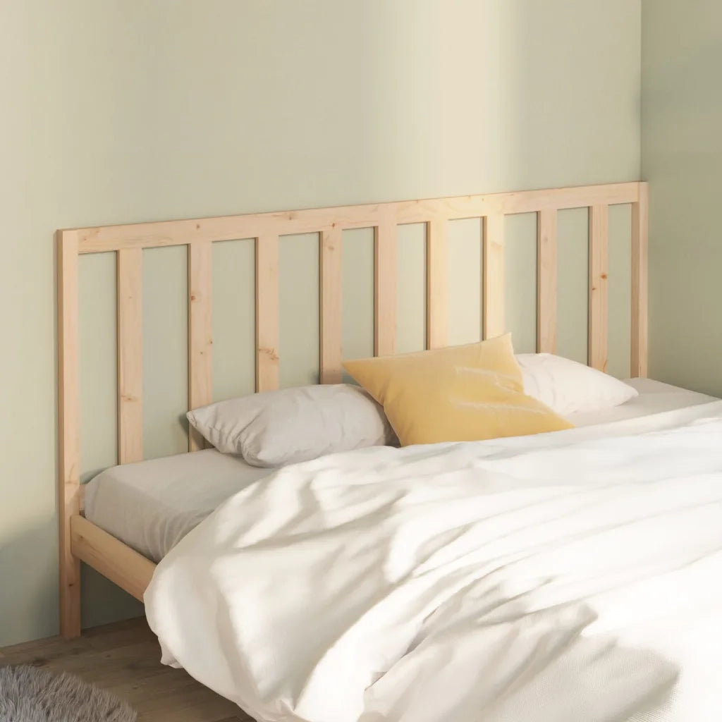 Testiera per Letto-Testata-Testiera Decorativa 206x4x100 cm in Legno Massello di Pino 360675