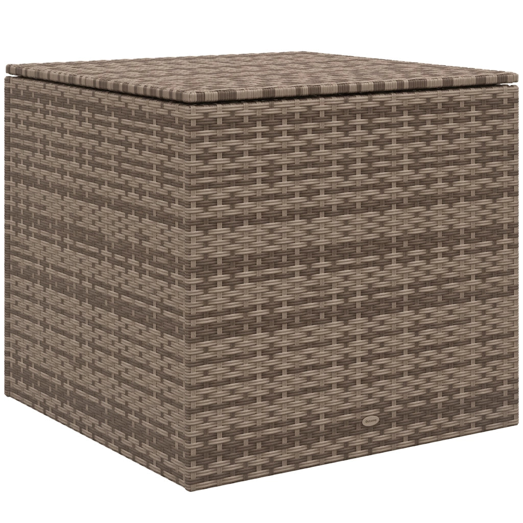 Coffre da esterno in polyrattan con cerniera ¨C zephmum ¨C 75x75x70 cm