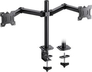 Sostegno per Doppia Monitor per Schermi da 13 a 30 Pollici - Braccio Ergonomico per Doppia Monitor con Funzioni di Inclinazione e Rotazione