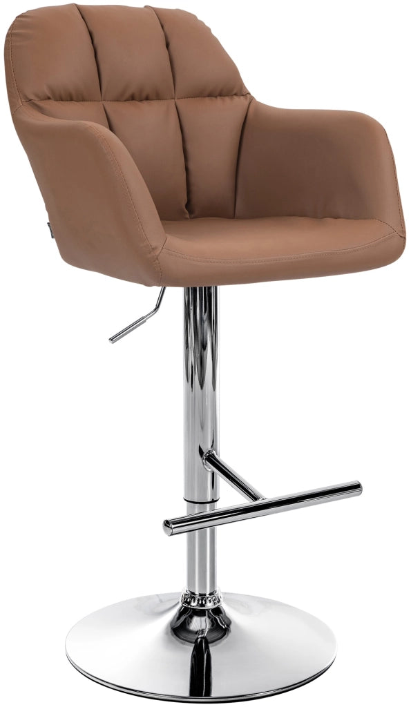 Barhocker Natoma Kunstleder chrom