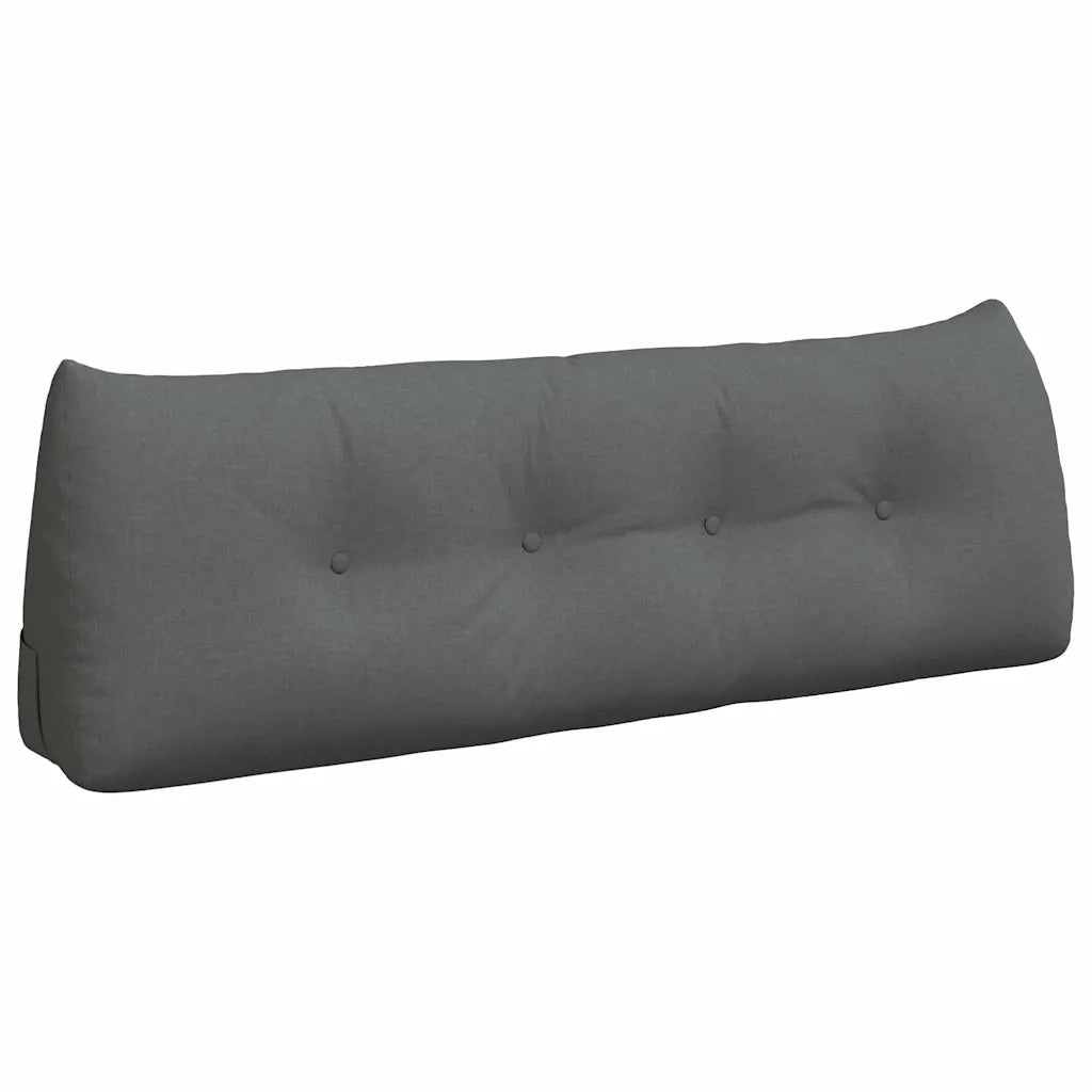 Cuscino per Schiena Grigio scuro 140 x 24 x 50 cm Tessuto