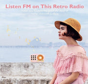 Radio Miniatur Vintage con Stile Classico, Amplificatore di Basso Potente, Volume Elevato, Connettività Bluetooth 5.0, lettura di Carte TF e Riproduttore MP3 (rosa)