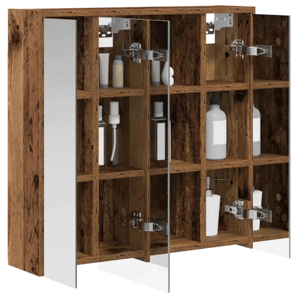 Mobiletto per specchio da Bagno | Armadio da bagno Legno vecchio