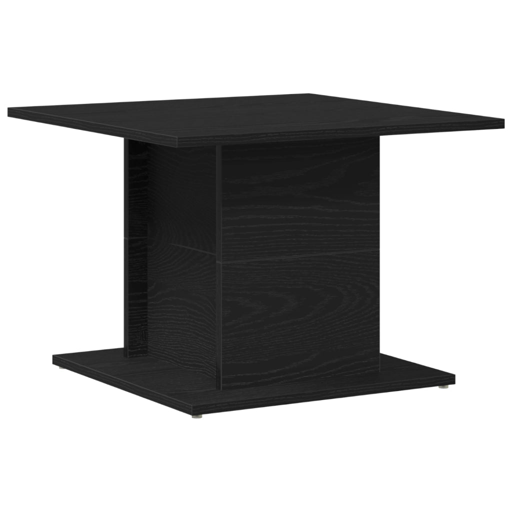 Tavolino da caffÃ¨ Rovere nero 55,5x55,5x40 cm Legno ingegnerizzato