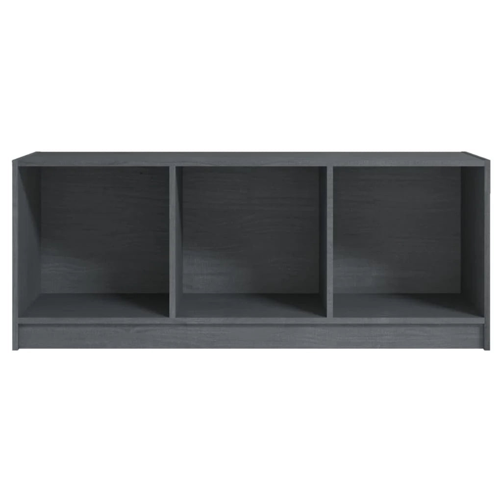 Mobile TV multimediale scaffale TV credenza mobile TV sala da pranzo soggiorno camera da letto 104 x 33 x 41 cm legno di pino massiccio grigio 02_0025653