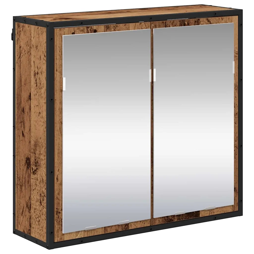 Scaffale da parete con porta Legno vecchio 65 x 20 x 60 cm CFW9758713