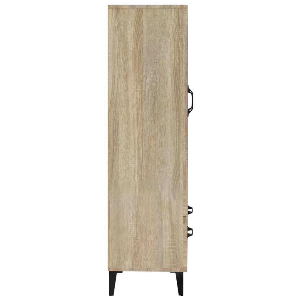 Buffet credenza cassettiera armadio mobile contenitore organizer cucina soggiorno salotto rovere Sonoma alto 70 x 31 x 115 cm legno ingegnerizzato marrone 02_0034195
