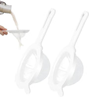 Due set di setole in plastica per filtrazione del kefir, del succo, del caffè e altro con manico