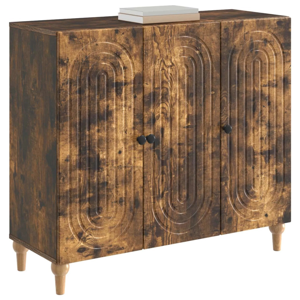 Credenza Rovere Fumo 89 x 34,5 x 80 cm Legno ingegnerizzato