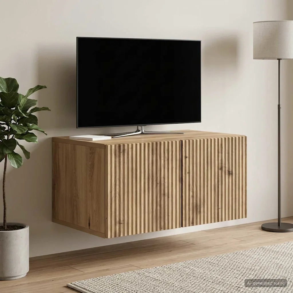 Mobile Porta TV da Muro Rovere Artigianale 59,5 x 41 x 30 cm 898514