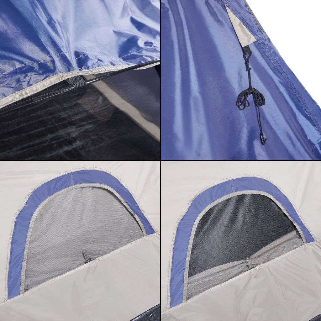 Tenda da Campeggio Bergeijk per 2-3 Persone 213 x 213 x 130 cm Blu pro.tec