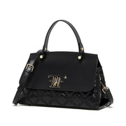 Borsa a mano in vera pelle nera