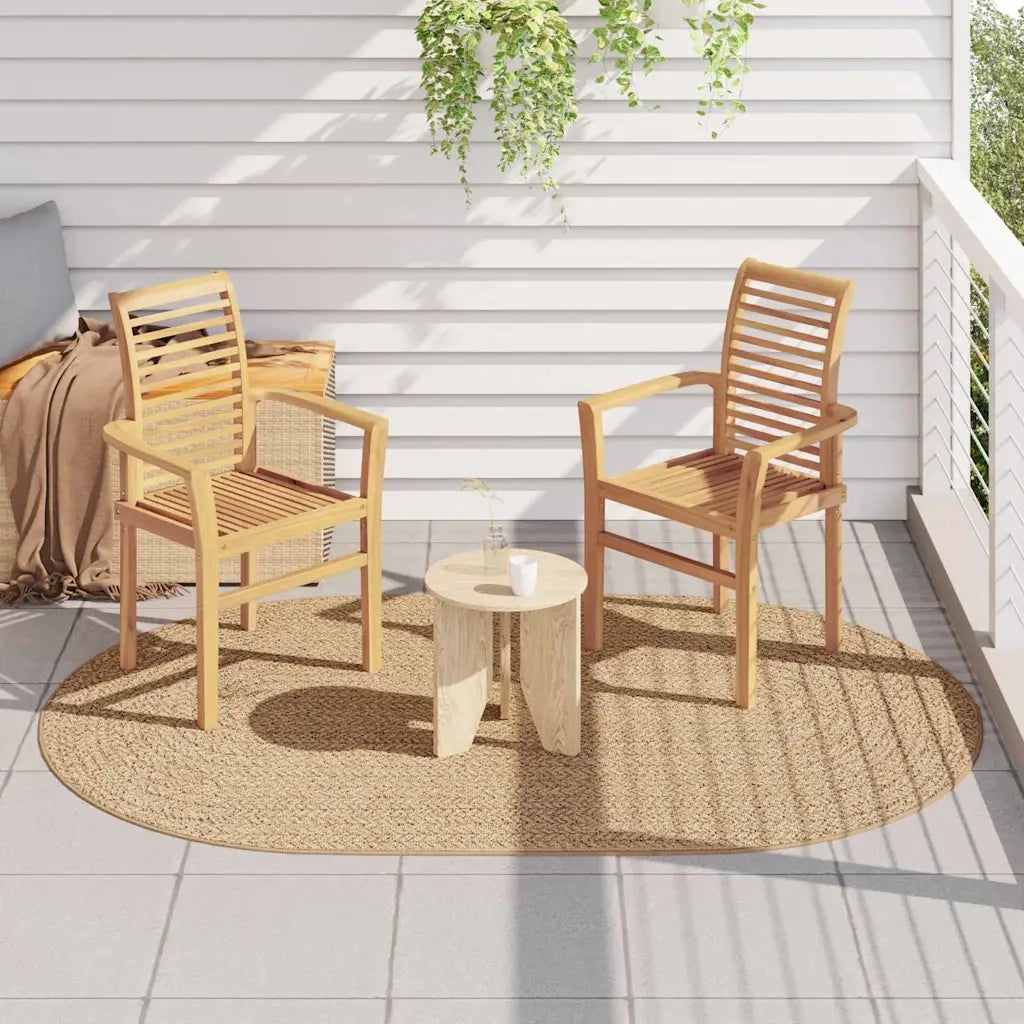 vidaXL Tappeto Marrone PP