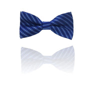 Trade Shop - Papillon Strisce Blu Righe Cravattino Farfallino Cravatta Frack Papion -