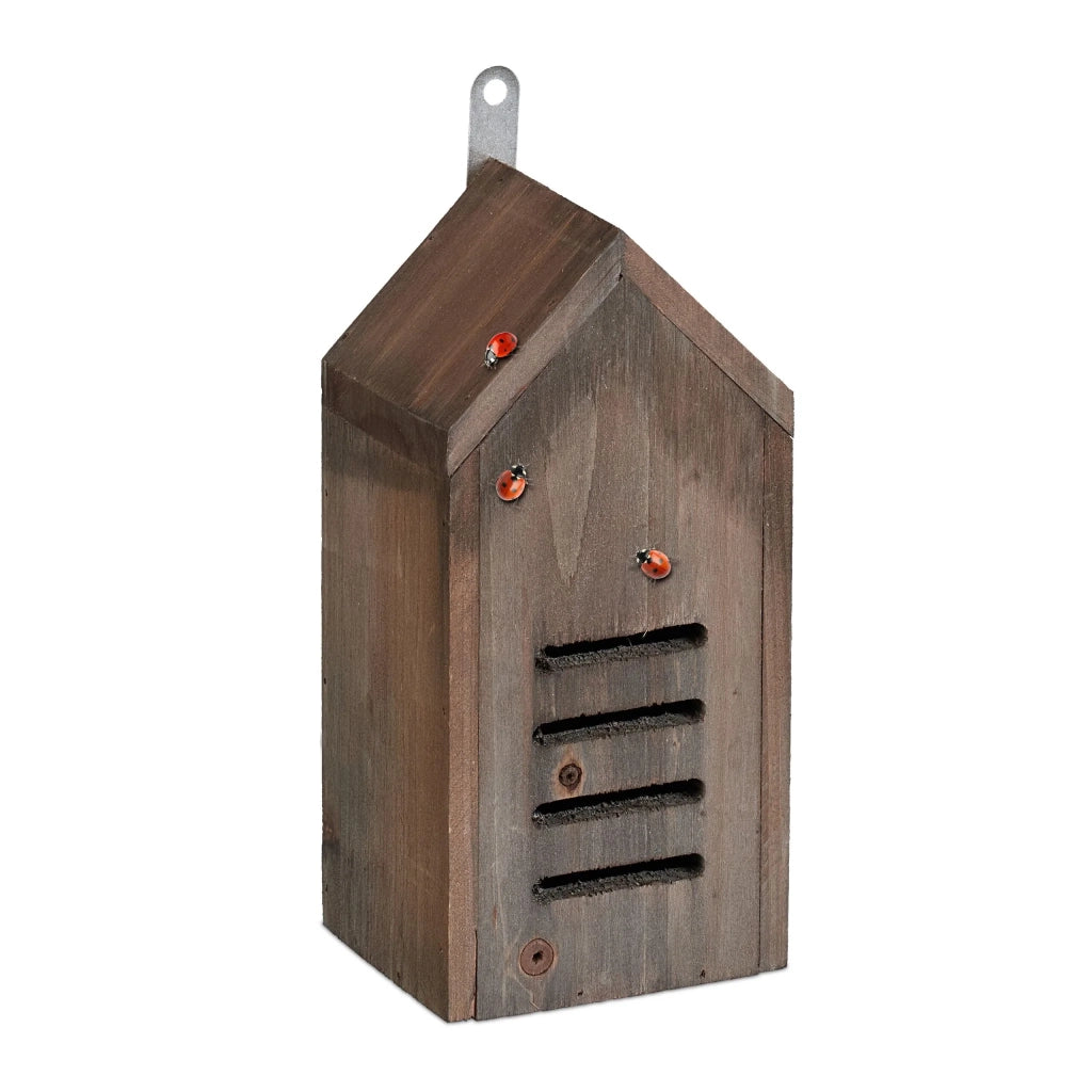 Hotel per insetti da appendere design moderno giardino 30 x 20 x 10 cm in legno di abete naturale 13_0015257