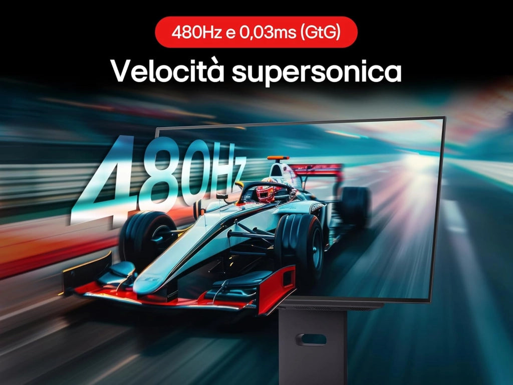 UltraGear OLED 27GX790A Monitor Gaming 27", QHD (2560x1440), OLED, 480Hz, 0,03ms (GtG), G-Sync, FreeSync Premium Pro, HDR True Black 400, HDMI 2.1, DisplayPort 2.1, Nero