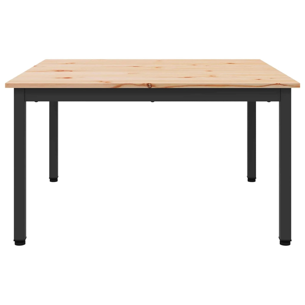 Tavolino da salotto Naturale 80 x 80 x 45 cm Pino massello 892767
