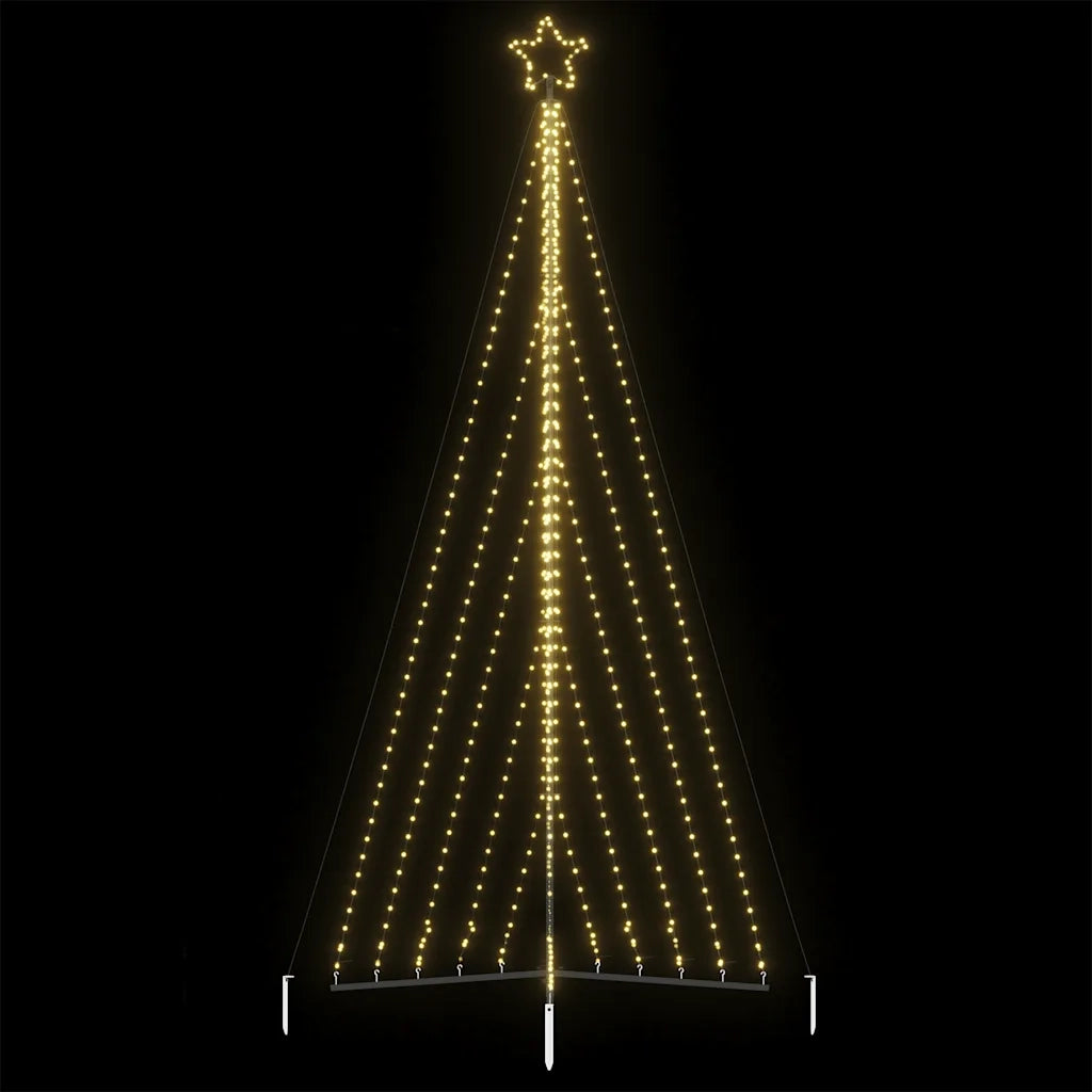 Albero di Natale a LED 570 LED Bianco Caldo 399 cm 4016440