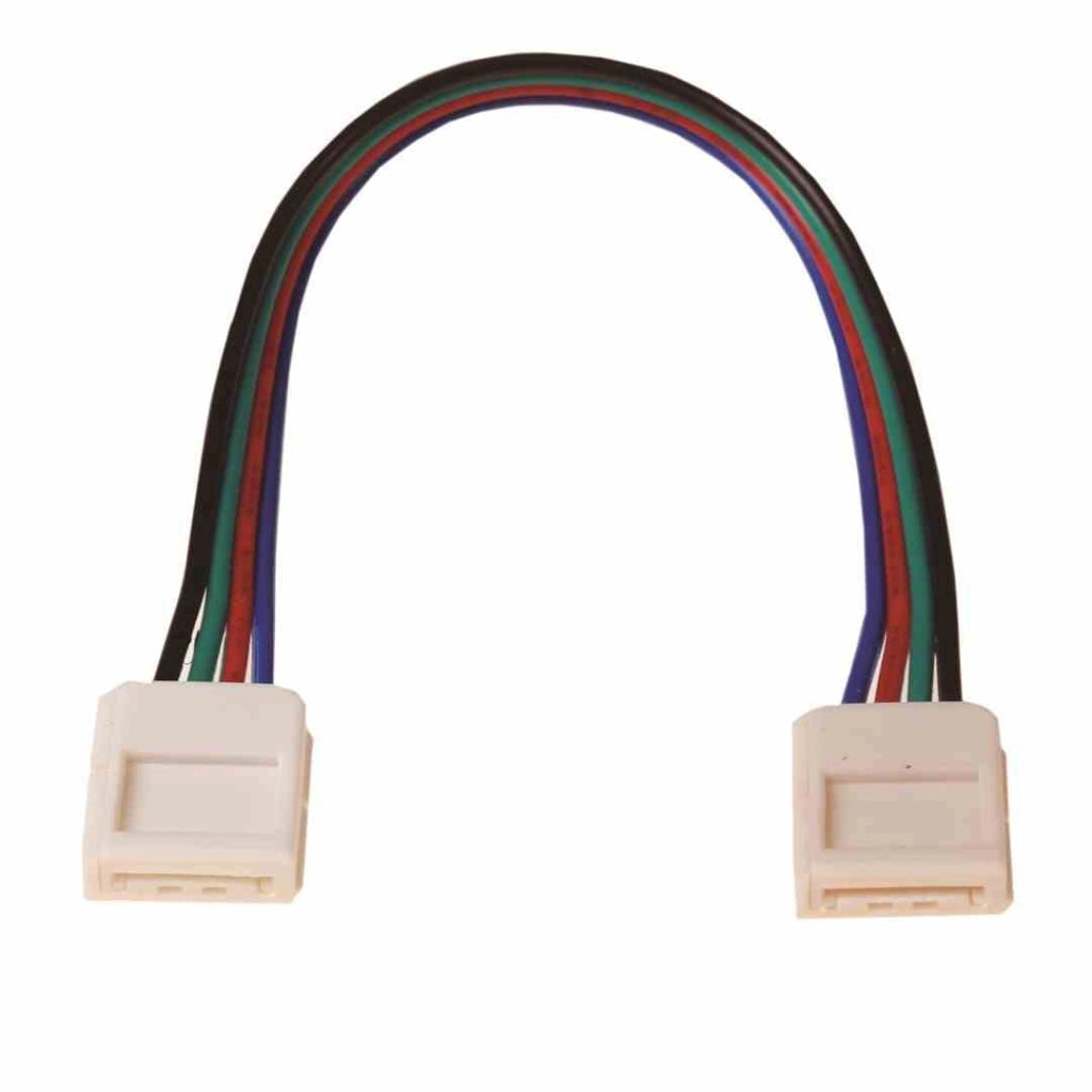 Connettore 10mm 4 pin doppio per strisce LED RGB Eko-Light EKPZ754