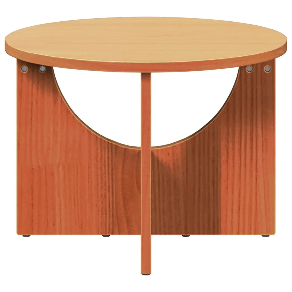 vidaXL Tavolino da salotto Cera marrone 50 x 50 x 35 cm