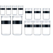 Barattoli conservazione - BODUM - PRESSO SET - 12 barattoli in plastica con coperchio ermetico