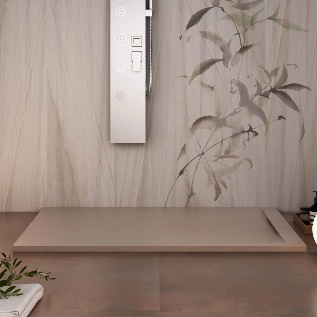 Piatto Doccia in Pietra 70x110 cm Bonussi Ardesia Calcutta Moka