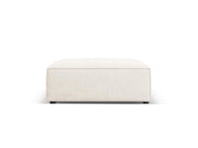 Cosmopolitan Design - Pouf "Arendal" in ciniglia con effetto a coste avorio 