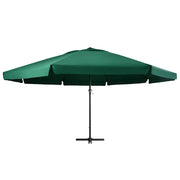 Ombrellone da Giardino con Palo in Alluminio 600 cm Verde 47371