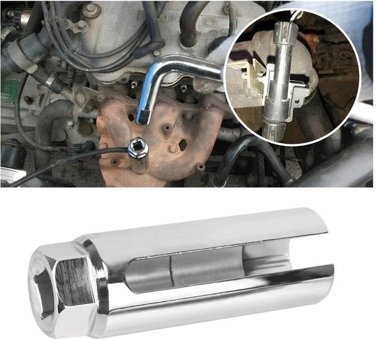 Sensore di Ossigeno Universale per Auto - Connettore - Distanza - Piattaforma di Guida - Strumento di Impiego - Bus - Bianco.