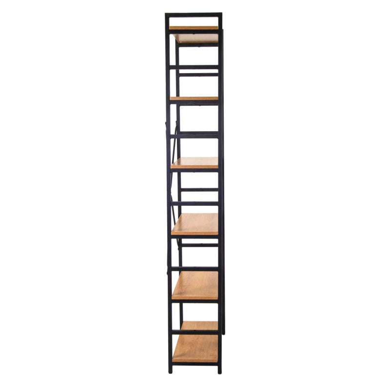 Scaffale metallo legno Achille 6 ripiani cm 60x28h184,5